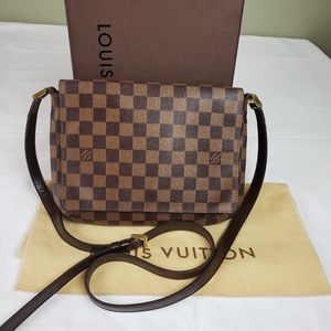 Louis Vuitton Brown Checkered Crossbody Bag